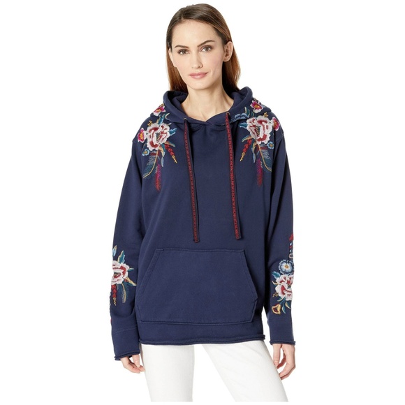 Johnny Was Tops - Sold Johnny Was Darielle Embroidered Hoodie